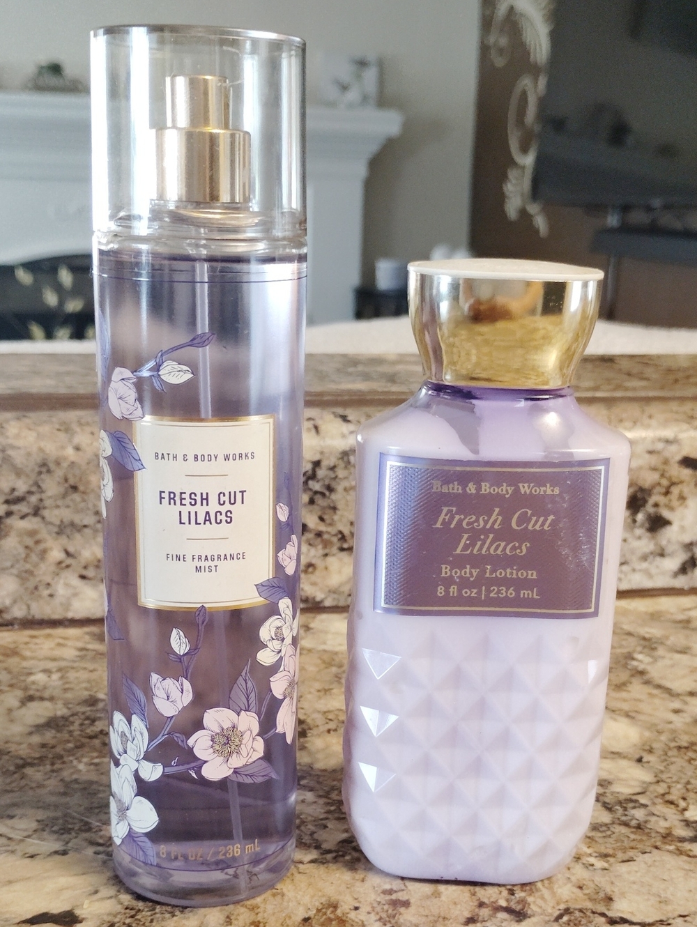 Bath & Body Works Fresh Cut Lilacs Spray And Lotion Set New